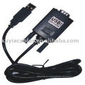 Negro USB al convertidor del adaptador del conductor del cable de RS232 Y105 viruta